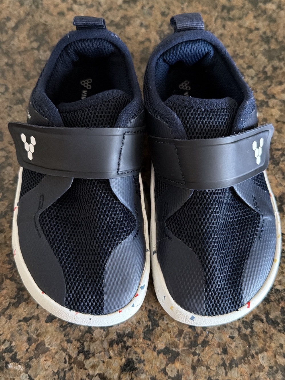 Vivo barefoot Kids Navy Slip-On Minimalist Sneakers - Picture 2 of 4